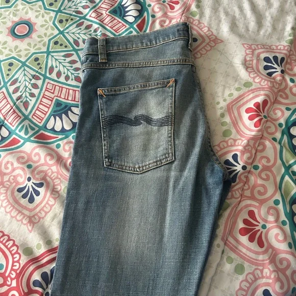 Nudie Jeans Slim Fit Light Blue Denim